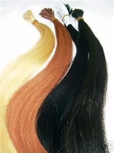 Human Hair Extensions 24European Remy I Tip 100 Pieces