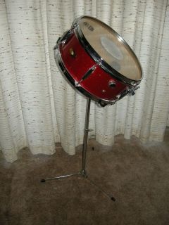 Vintage Barth Feinberg Snare Drum 6 by 14 Japan 6 Lug Red Sparkle