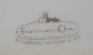 Franciscan China Encanto Cream Platinum Band ~ Bread & Butter Plate 12