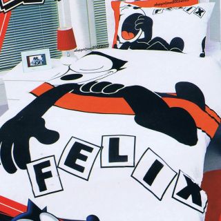 Felix The Cat Double Full Bed Quilt Doona Duvet Cover Set New