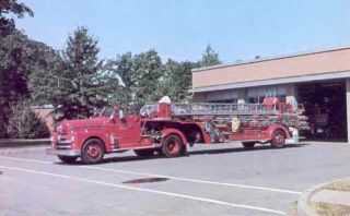1976 POSTCARD VIEW    ENDICOTT, NY FIRE DEPARTMENT. NOTE THE ACTUAL