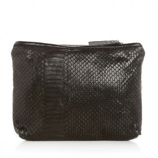 Clever Carriage Company Haircalf and Leather Makeup Bag at
