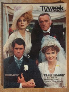 Faye Dunaway Kate Burton Ellis Island TV Guide 1984