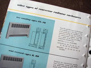 1952 FEDDERS Quigan Corp Products Catalog ~Home Heating A/C Radiators