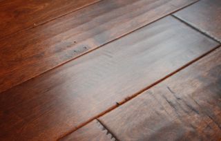 Distressed Handscraped Engineered Hardwood Flooring Floor Birch Tanned