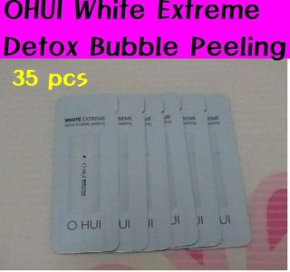LG OHUI White Extreme Essence Eye Cream Pore Serum Detox Peeling 30pcs
