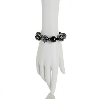 Deb Guyot Designs Black Glitter Stretch Bracelet