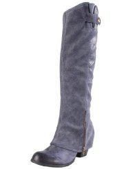 New Fergalicious Womens Ledger Too Blue Round Toe Knee High Leather