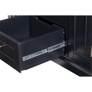Home Styles Bedford Compact Entertainment Credenza   Black