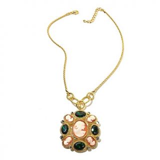 209 205 amedeo nyc amedeo nyc multi cameo and crystal goldtone 18