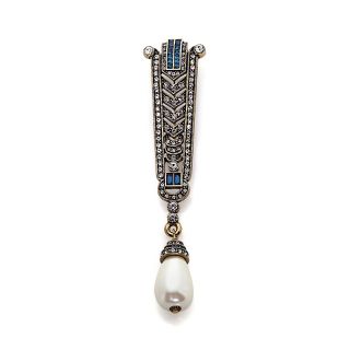 220 084 heidi daus suitably sophisticated crystal pin with bead drop