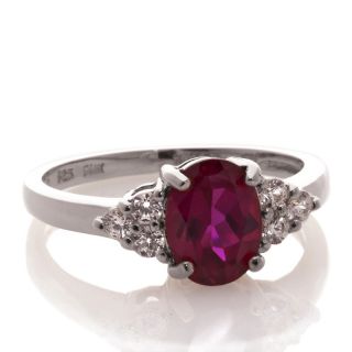 207 013 absolute 1 73ct oval created ruby with pave sides ring note