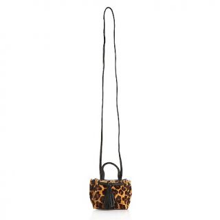 Clever Carriage Company Haircalf Mini Tote with Tassel at