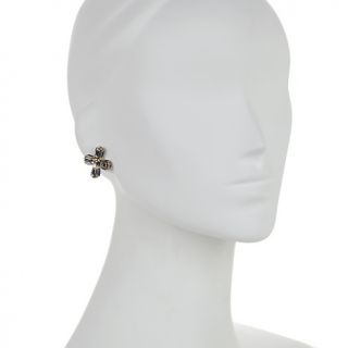 Jewelry Earrings Stud Love & Rock by L. Rodkin Blue Stone Cross
