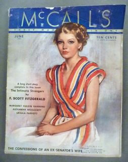 McCalls Magazine Jun 1935 F Scott Fitzgerald The Intimate Strangers