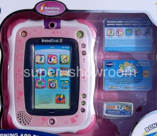 New Vtech Pink InnoTab 2 Kids Learning Tablet 5 Touch Screen V Tech