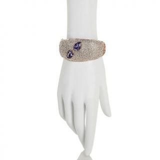 Jewelry Bracelets Bangle AKKAD Fabulosa Tanzanite Color Crystal