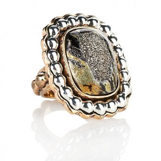 212 657 statements by amy kahn russell 2 tone bronze drusy ring rating