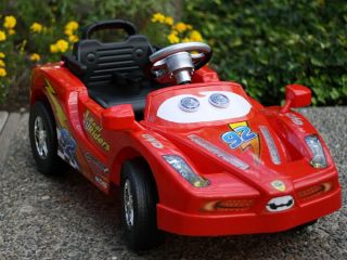 Kids Ride On Remote Control Power 6V Lightning Wheels Car Red