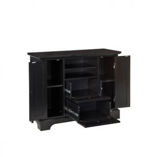 Home Styles Bedford Compact Entertainment Credenza   Black