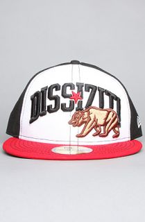 Dissizit THe Collegiate Bear New Era Cap in Black White Red