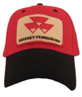 Massey Ferguson Tractor 6 Panel Red Black Hat Cap Gift Fits Most