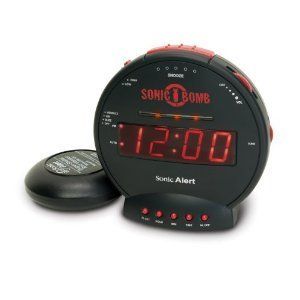  Light Up Bed Shaker Very Loud Alarm Digital Clock Room New