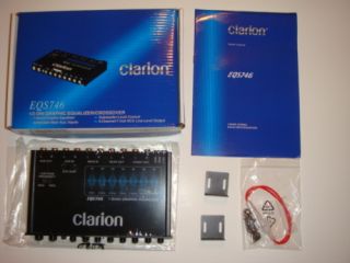Clarion EQS746 1 2 DIN Graphic Equalizer Crossover EQ