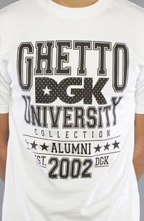 DGK The DGK Ghetto University Tee in White