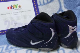Nike Air Drive Pro S Sz 9 MN Navy Met Silver Racing shoes FIA