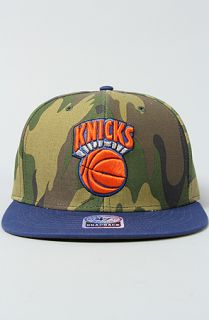 47 Brand Hats The New York Knicks Camo Backscratcher Snapback Cap in