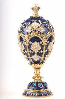 Faberge Easter egg by Keren Kopal Swarovski Crystal Jewelry box music