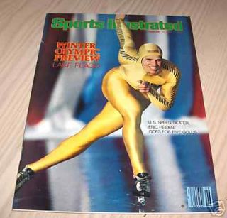  1980 Eric Heiden Olympic Skating SI Magazine