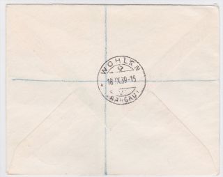 Falkland Islands to Switzerland 1939 Registered Cover
