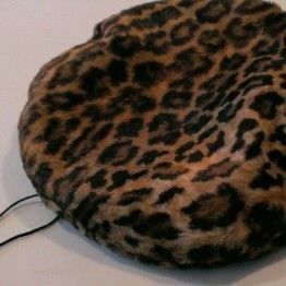 Eric Javits Womens Vintage Leopard Beret Hat NWT