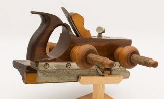 Gorgeous Brazilian Rosewood Plow Plane with Nickel Plated Trim