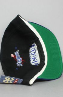 vintage deadstock hideo nomo 16 dodgers snapback hat black blue sale $