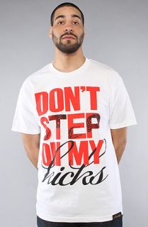 Sneaktip The Dont Step On My Kicks Tee in White Red