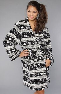 Hello Kitty Intimates The Nordic Comfort Robe in Black and White