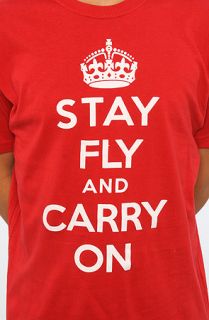 born fly the stay fly tee in red sale $ 18 95 $ 28 00 32 %