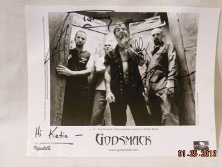  Godsmack Hand Signed Autograph All Band Members