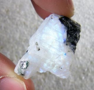 Natural Sky Blue Moonstone Rough Mineral/Raw Material c0520