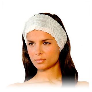 Disposable Elastic Spa Headbands Facial Hair Band 50 Ct AH1053