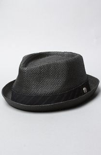 Coal The Parker Paper Straw Fedora in Black