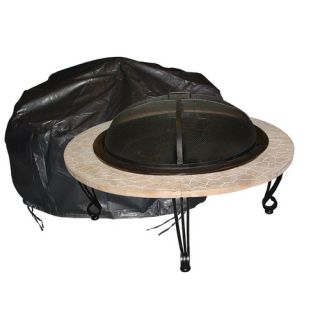 Fire Sense Large Outdoor Round Fire Pit Vinyl Cover 02126