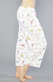Hello Kitty Intimates The Snuggly Sweetie Capri in White and Multi