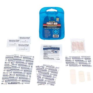 Medical Emergency First Aid Kit Alcohol Pads Cotton Swabs Bandages