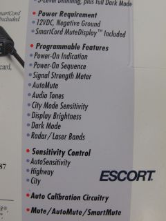 Escort Passport 8500 X50 Radar Laser Detector Blue Display MIB