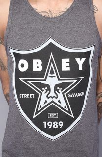 Obey The Obey Nation 2 Basic Tank in Heather Charcoal