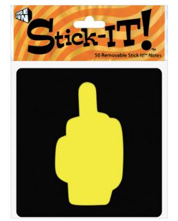 Finger Stick It Pad Gag Sticker Note Writing Pads Party Novelty Gifts